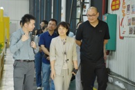 市委统战部、市工商联领导到我校参观交流